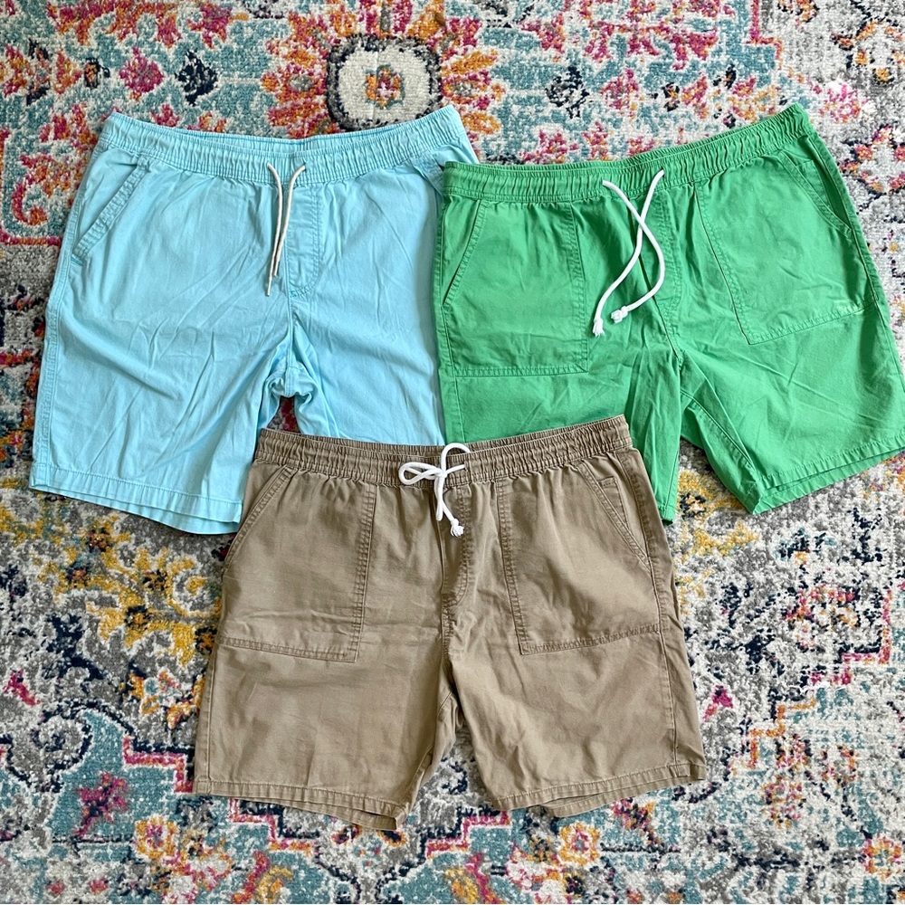 Lot of 3 Men’s Drawstring Shorts